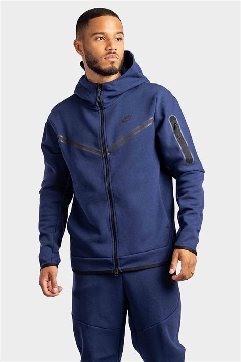 nike tech fleece heren donkerblauw|men's nike tech fleece.